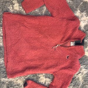 Pink Sherpa Quarter Zip
